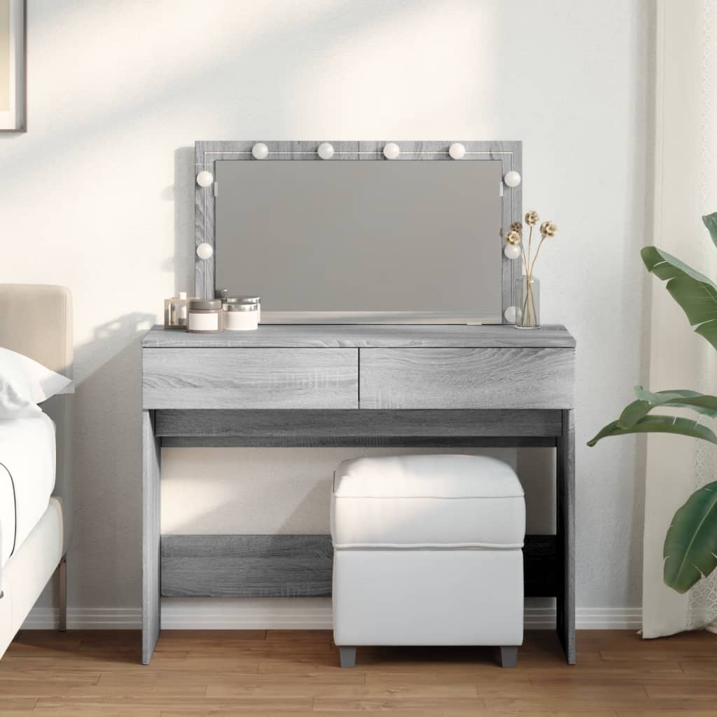 Dressing Table With Led 100X40X120 Cm