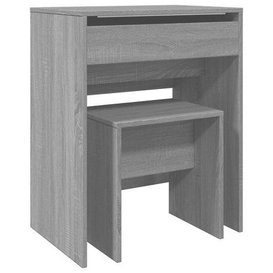 Dressing Table And Stool 60X40X113.5 Cm