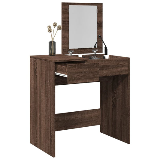 Dressing Table With Mirror 73X46.5X120 Cm