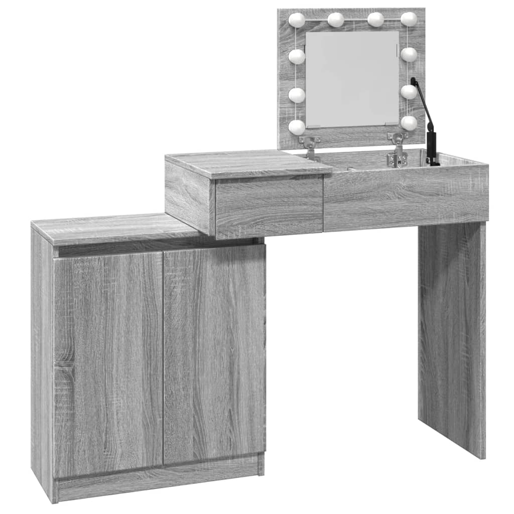 Dressing Table With Led 115X37X110.5 Cm