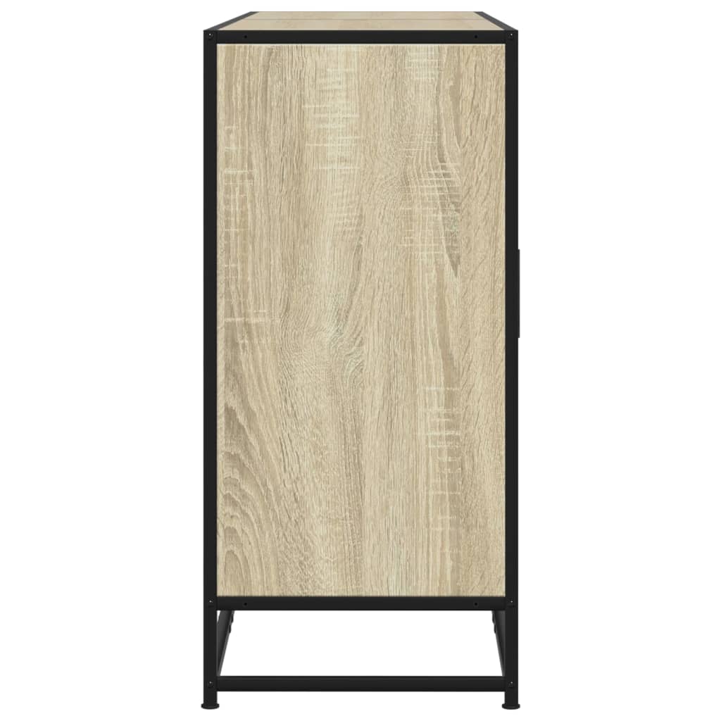 Sideboard Sonoma Oak 134x35x76 cm Engineered Wood
