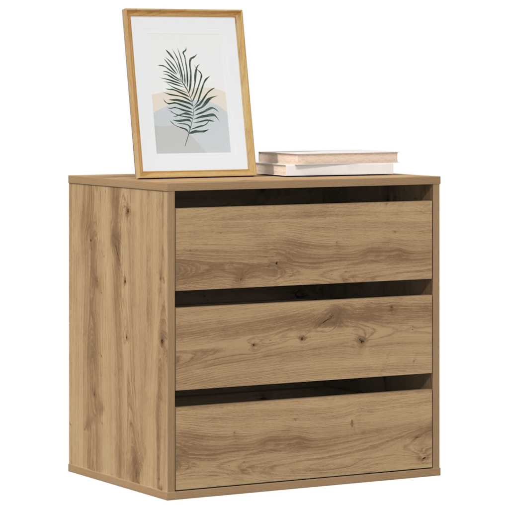 Corner Chest of Drawers Artisian Oak 60x41x58 cm Engineered Wood