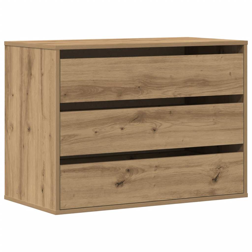 Corner Chest of Drawers Artisian Oak 80x41x58 cm Engineered Wood