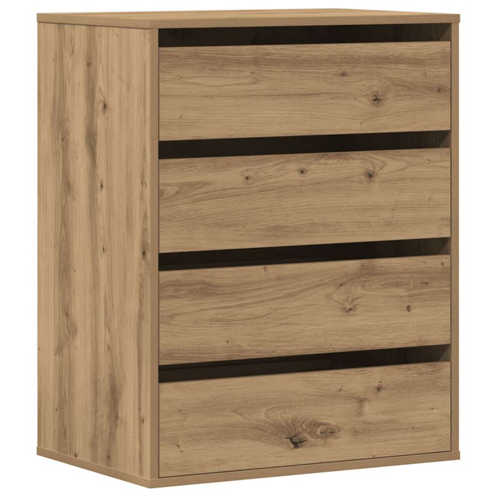 Corner Chest of Drawers Artisian Oak 60x41x76 cm Engineered Wood