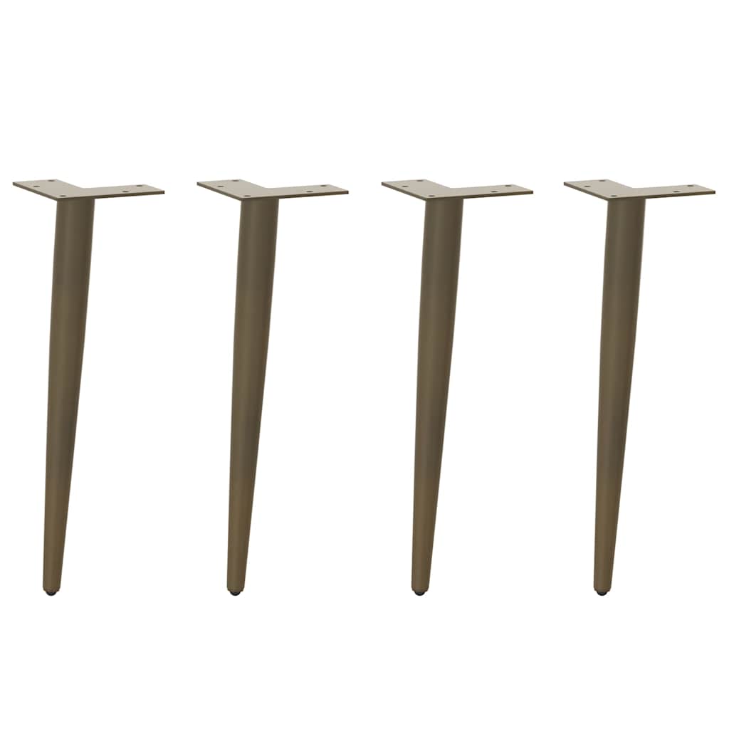 Coffee Table Legs Conical Shape 4 Pcs Steel