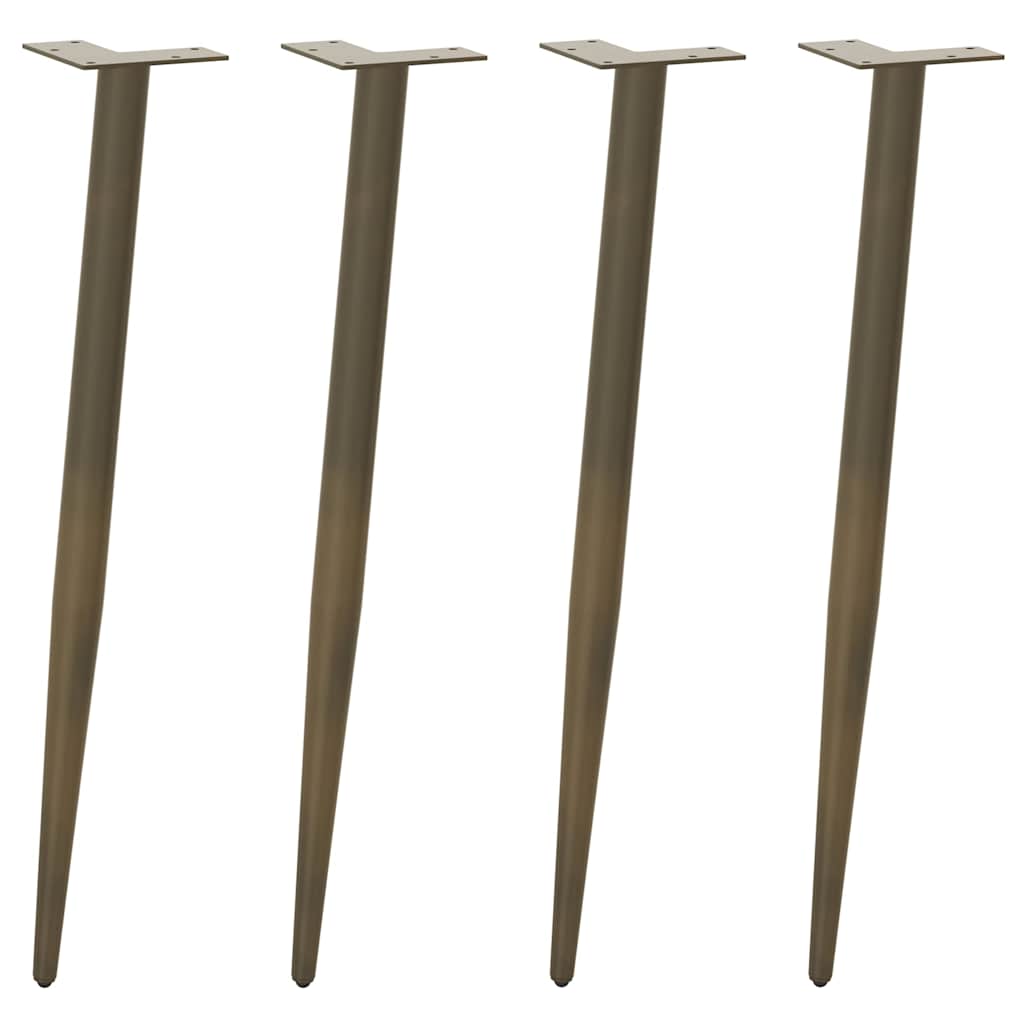 Coffee Table Legs Conical Shape 4 Pcs Steel