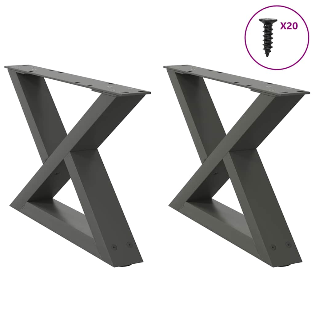 Coffee Table Legs 2 Pcs Steel