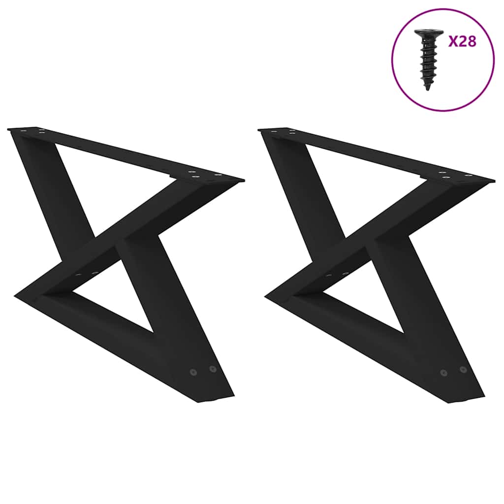 Coffee Table Legs 2 Pcs Steel