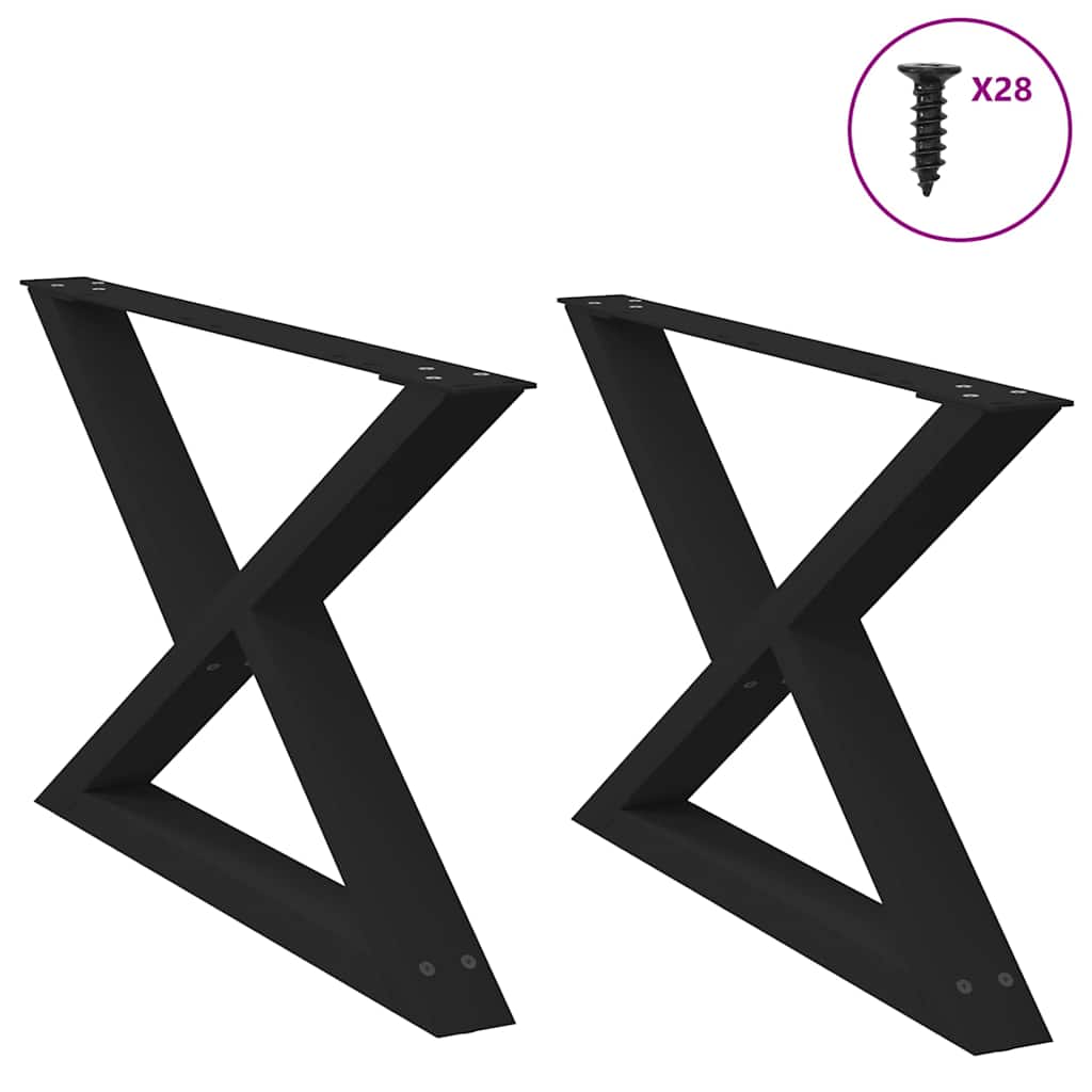 Coffee Table Legs 2 Pcs Steel