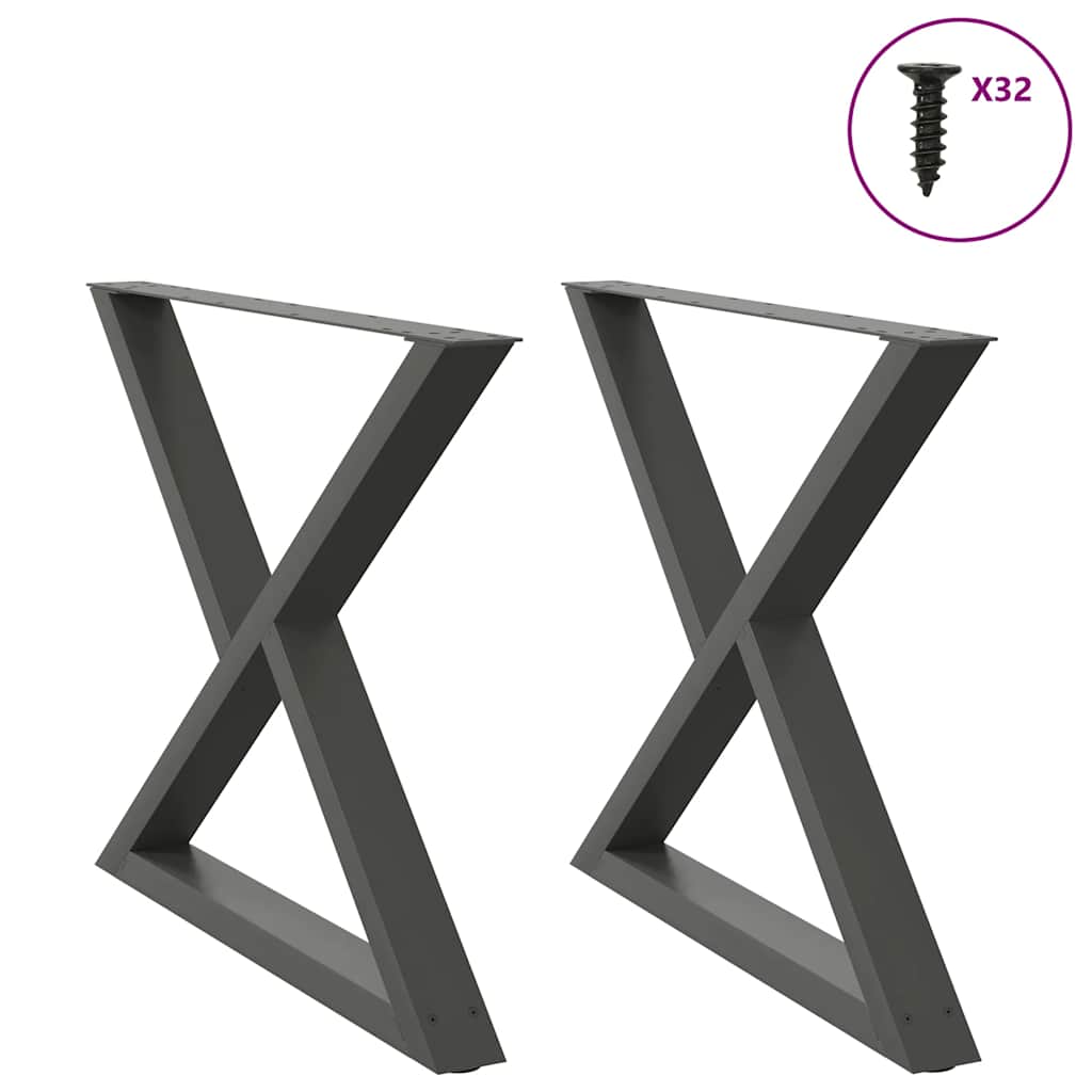 Coffee Table Legs 2 Pcs Steel