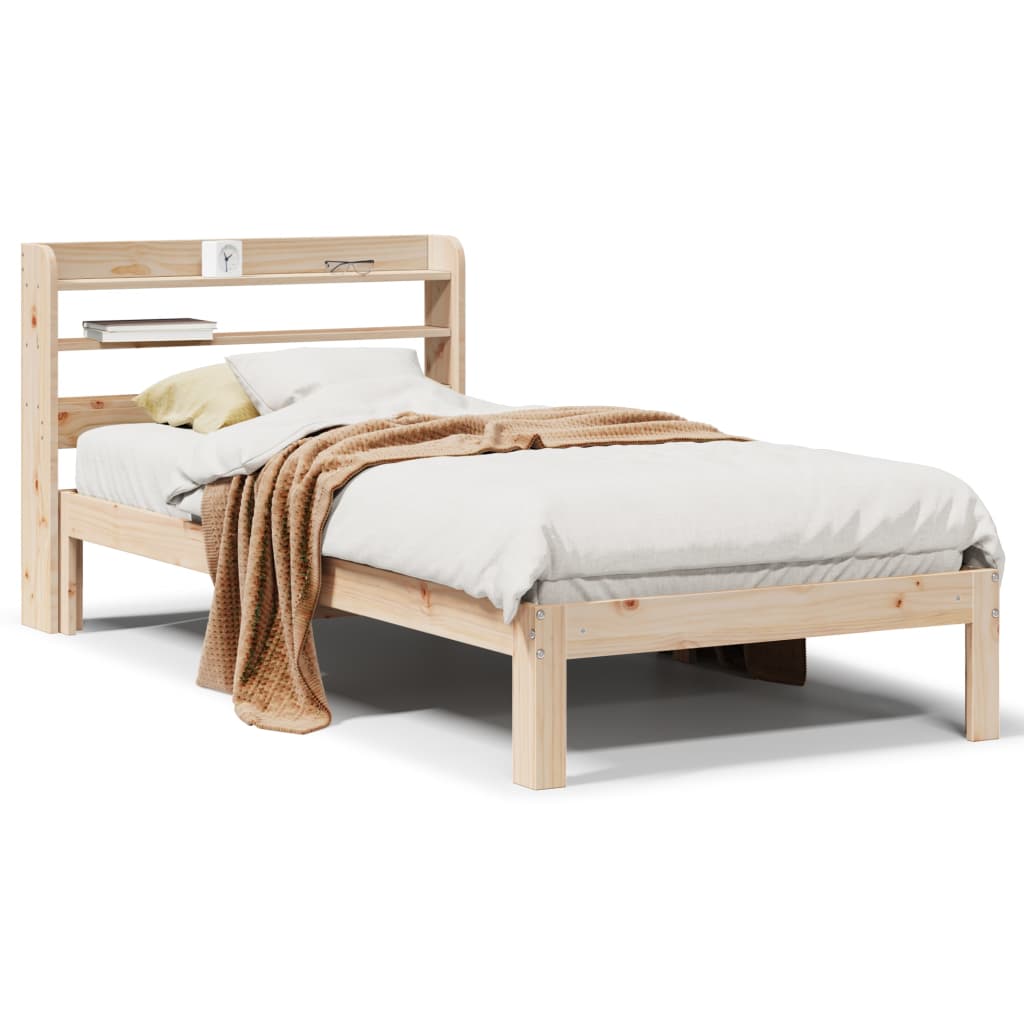 Bed Frame with Headboard without Mattress 90x200 cm