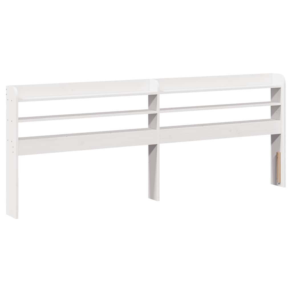 Bed Frame without Mattress White 140x200 cm Solid Wood Pine