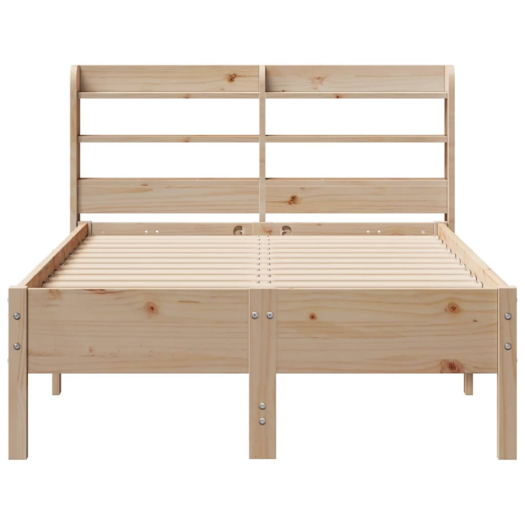 Bed Frame without Mattress 100x200 cm Solid Wood Pine