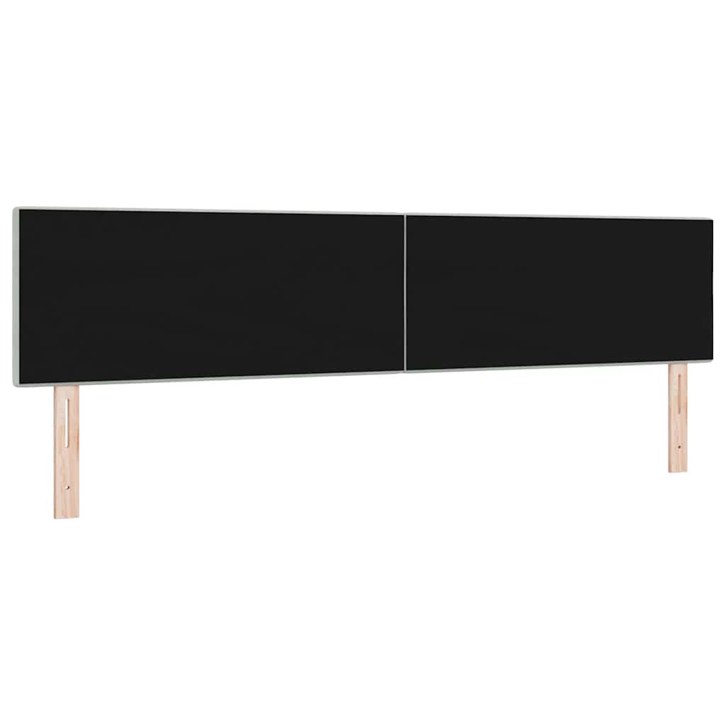 Headboard with LED Strip Lights Light Grey 100 cm Velvet