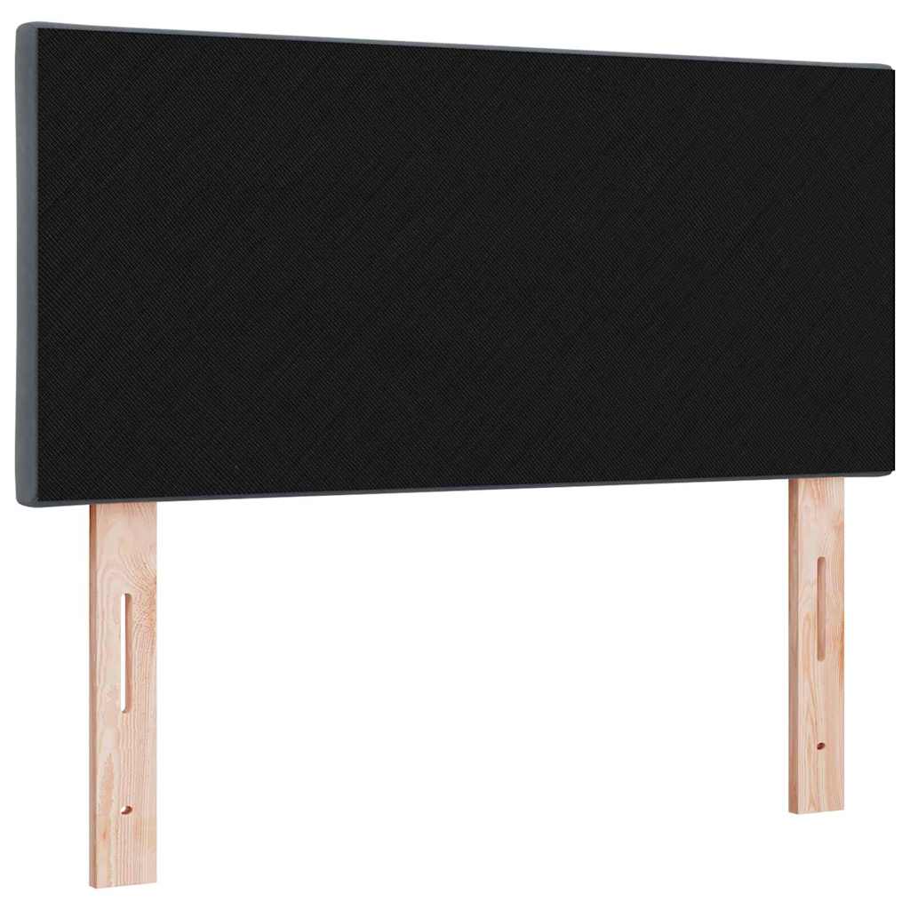 LED Headboard with LED Strip Lights Dark grey 100 cm Velvet