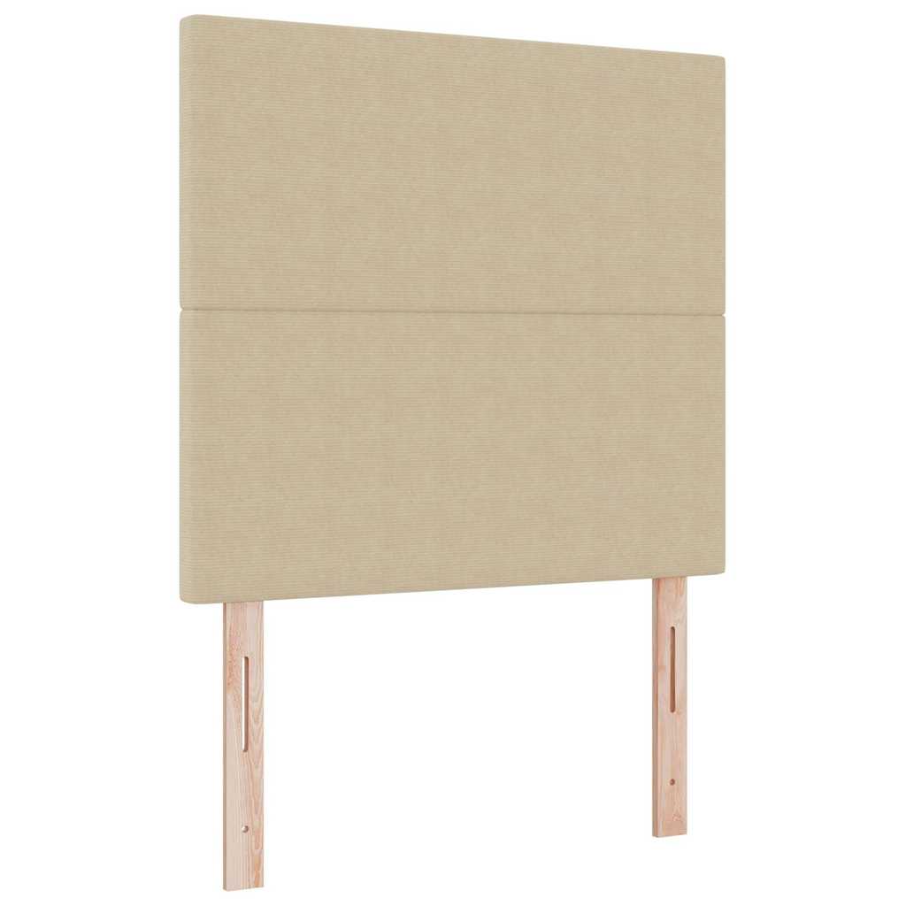 LED Headboard with LED Strip Lights Grey green 100 cm Fabric