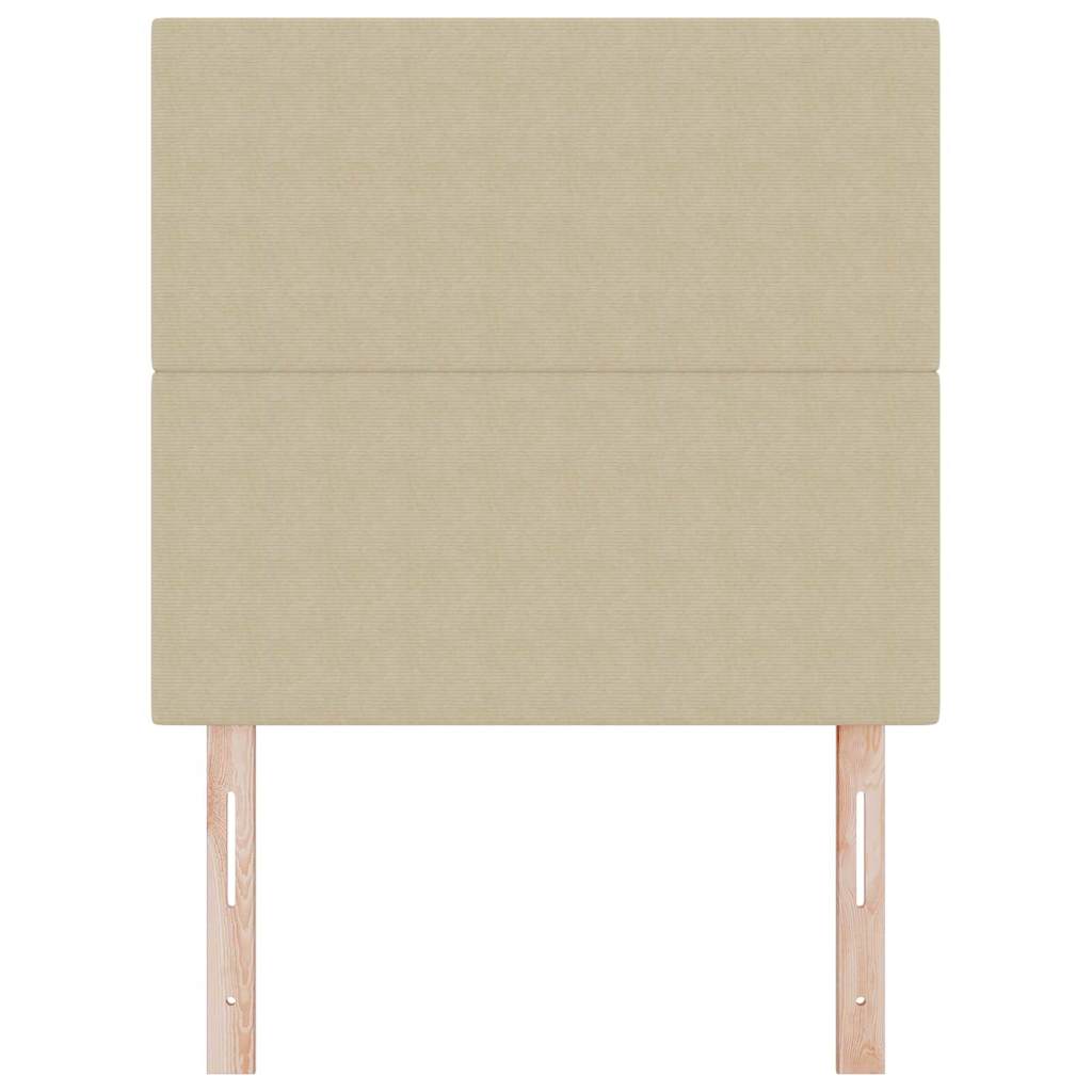 LED Headboard with LED Strip Lights Grey green 100 cm Fabric