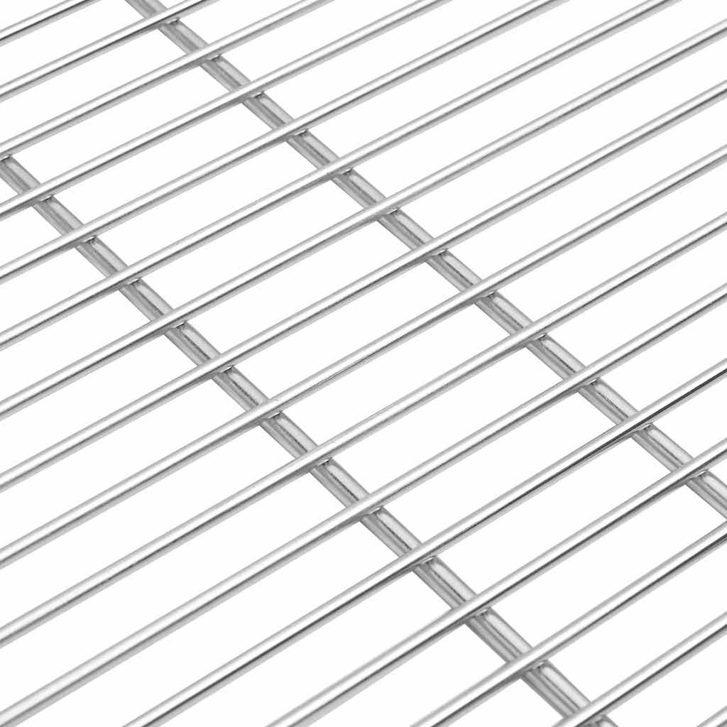 BBQ Grill Grate Silver 57 x 57 cm Stainless Steel