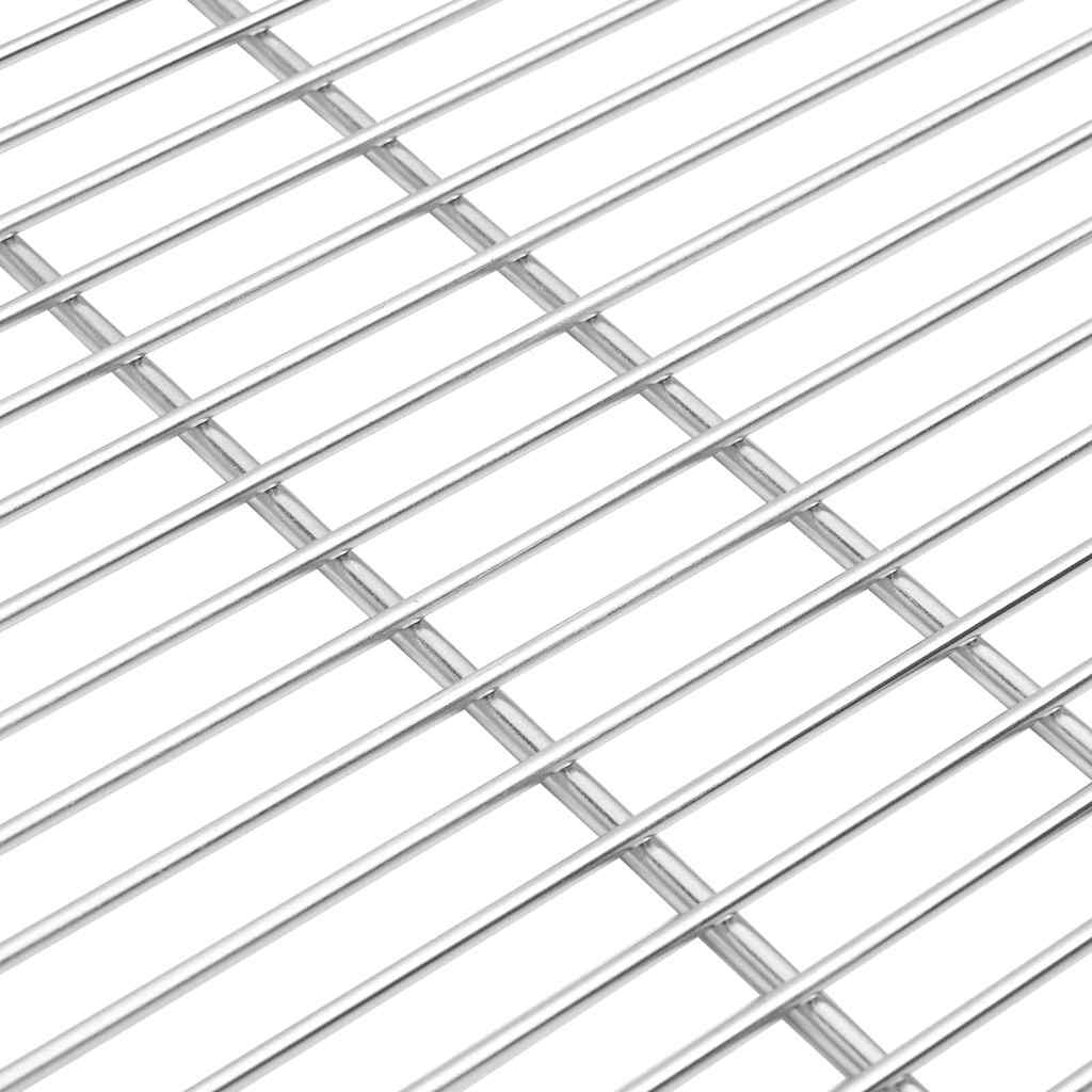 BBQ Grill Grate Silver 60 x 60 cm Stainless Steel
