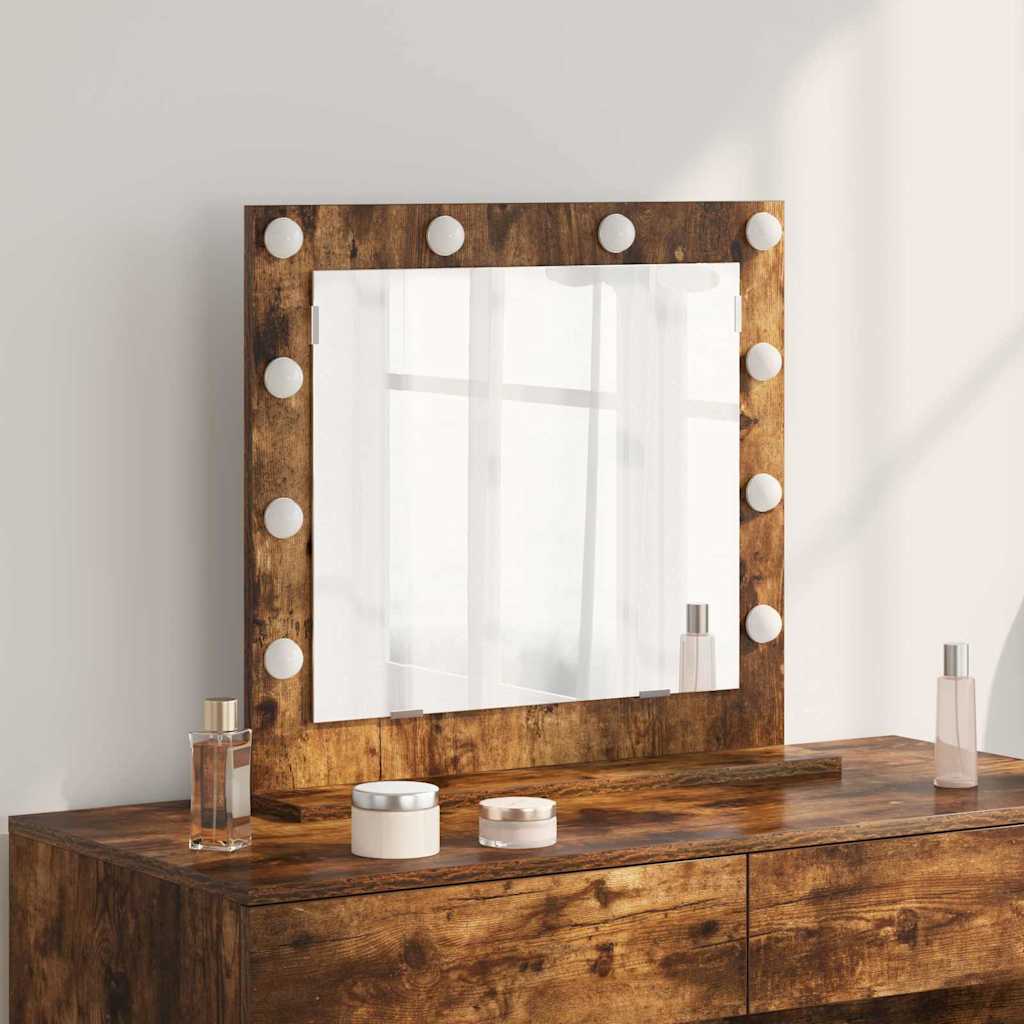 Vanity Mirror Engineered Wood And Glass