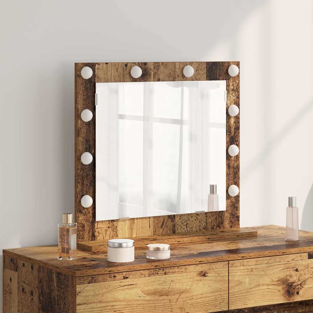 Vanity Mirror Engineered Wood And Glass