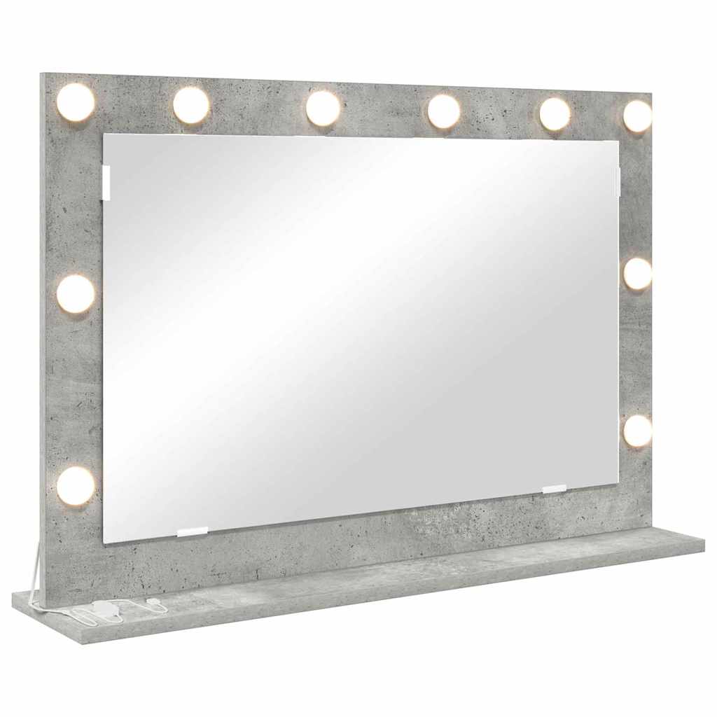 Vanity Mirror with Mirror Concrete Grey 80 x 55 x 18 cm