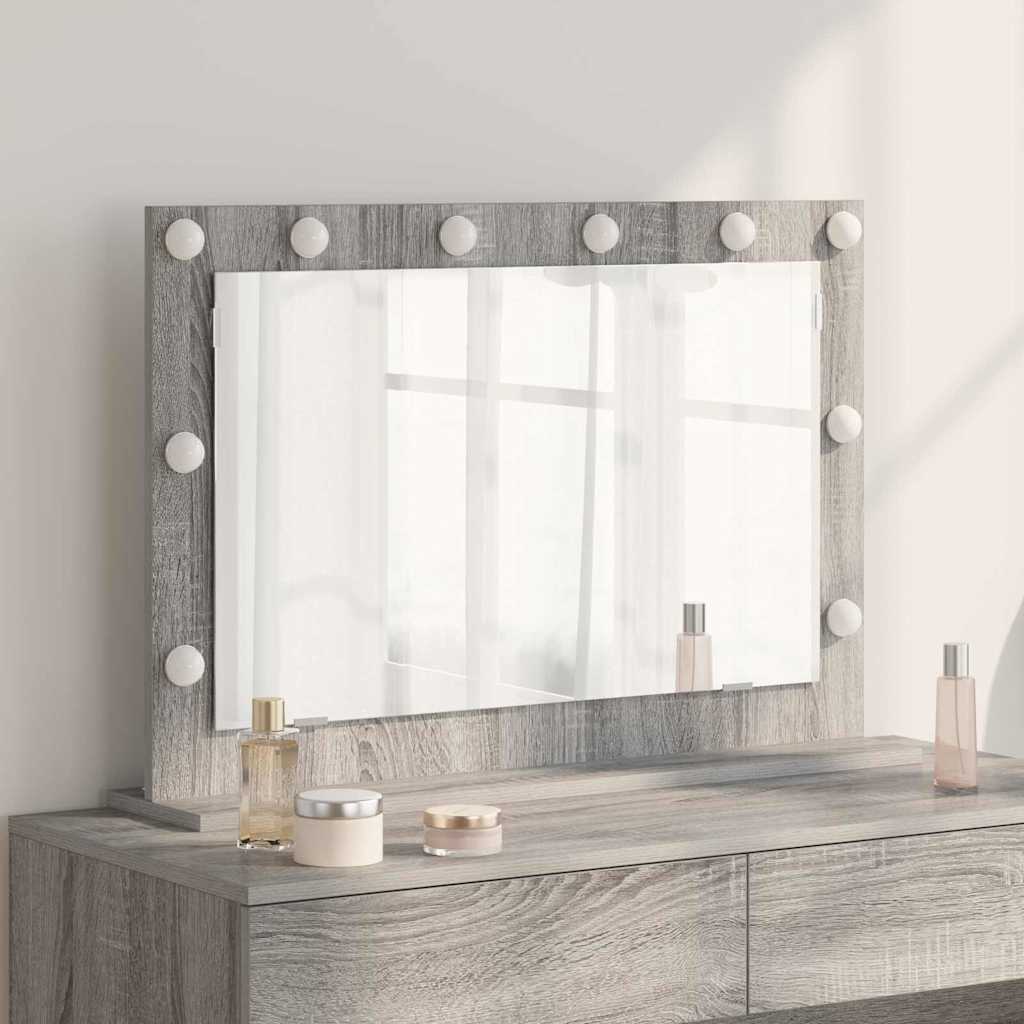 Vanity Mirror Engineered Wood And Glass