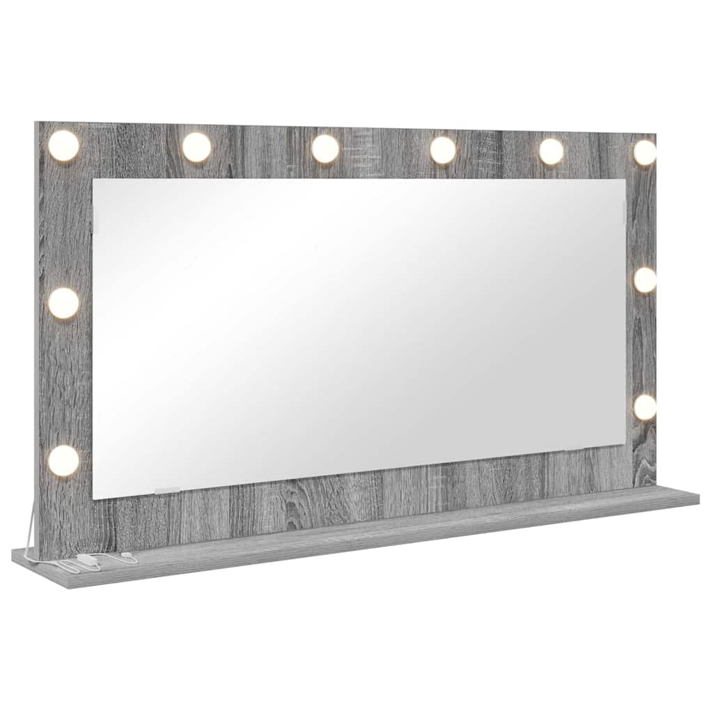 Vanity Mirror with Mirror Grey Sonoma 100 x 55 x 18 cm