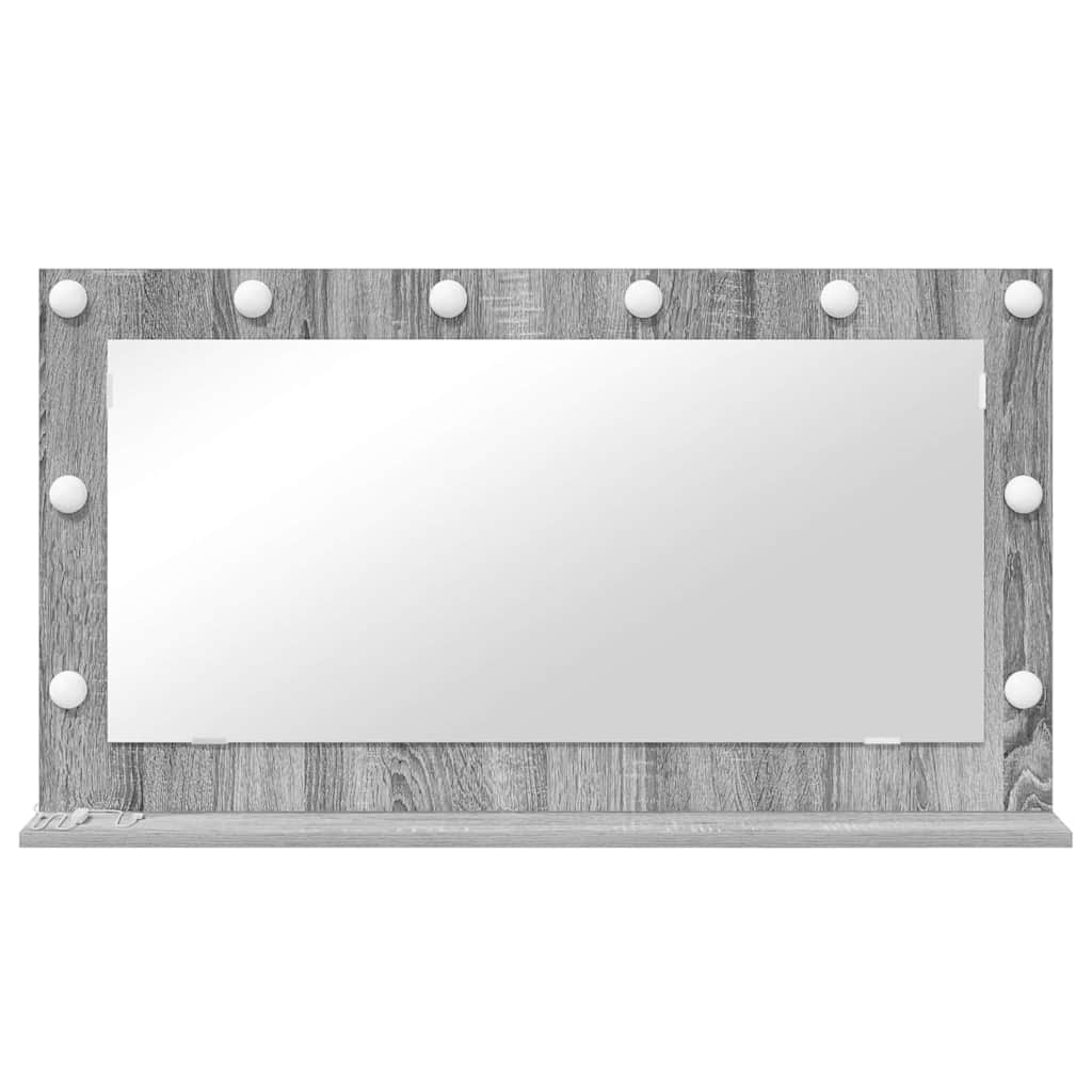 Vanity Mirror with Mirror Grey Sonoma 100 x 55 x 18 cm
