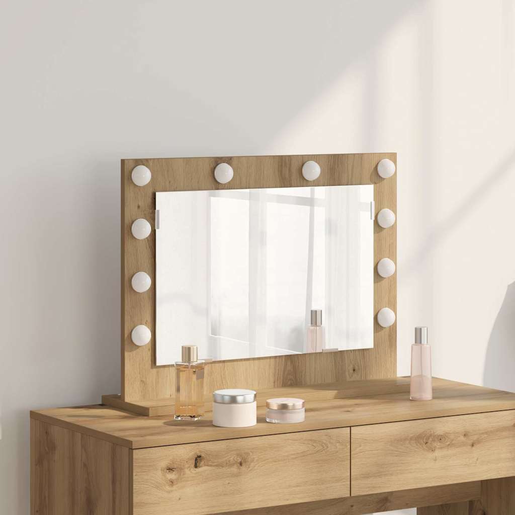 Vanity Mirror Engineered Wood And Glass
