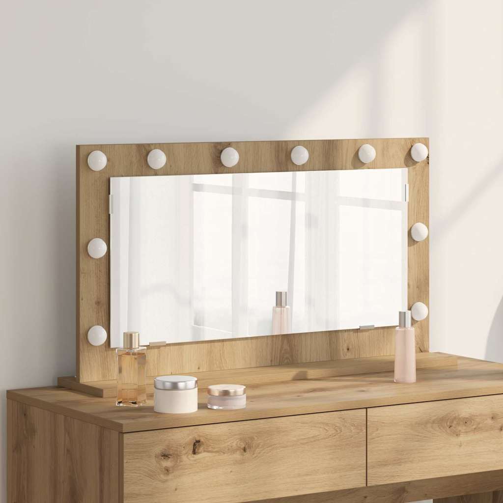 Vanity Mirror Engineered Wood And Glass