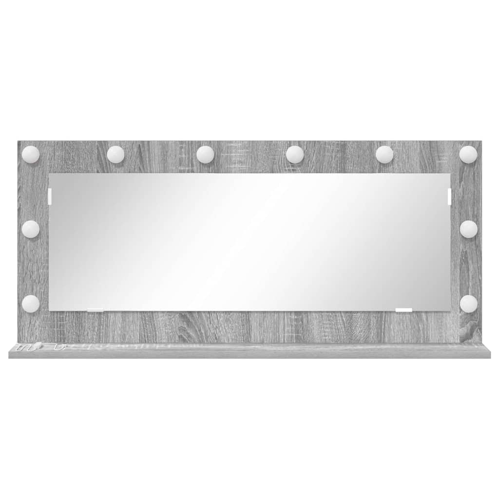 Vanity Mirror with Mirror Grey Sonoma 100 x 45 x 18 cm