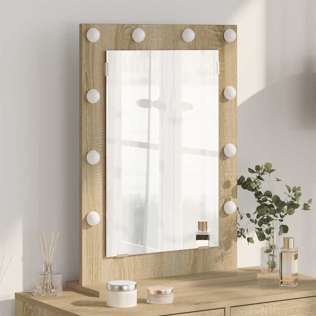 Vanity Mirror Engineered Wood And Glass