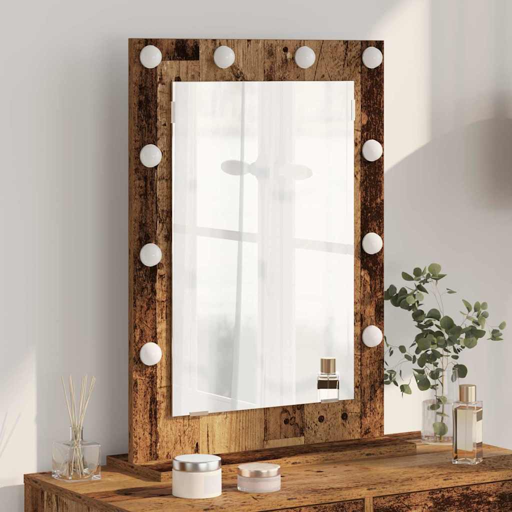 Vanity Mirror Engineered Wood And Glass