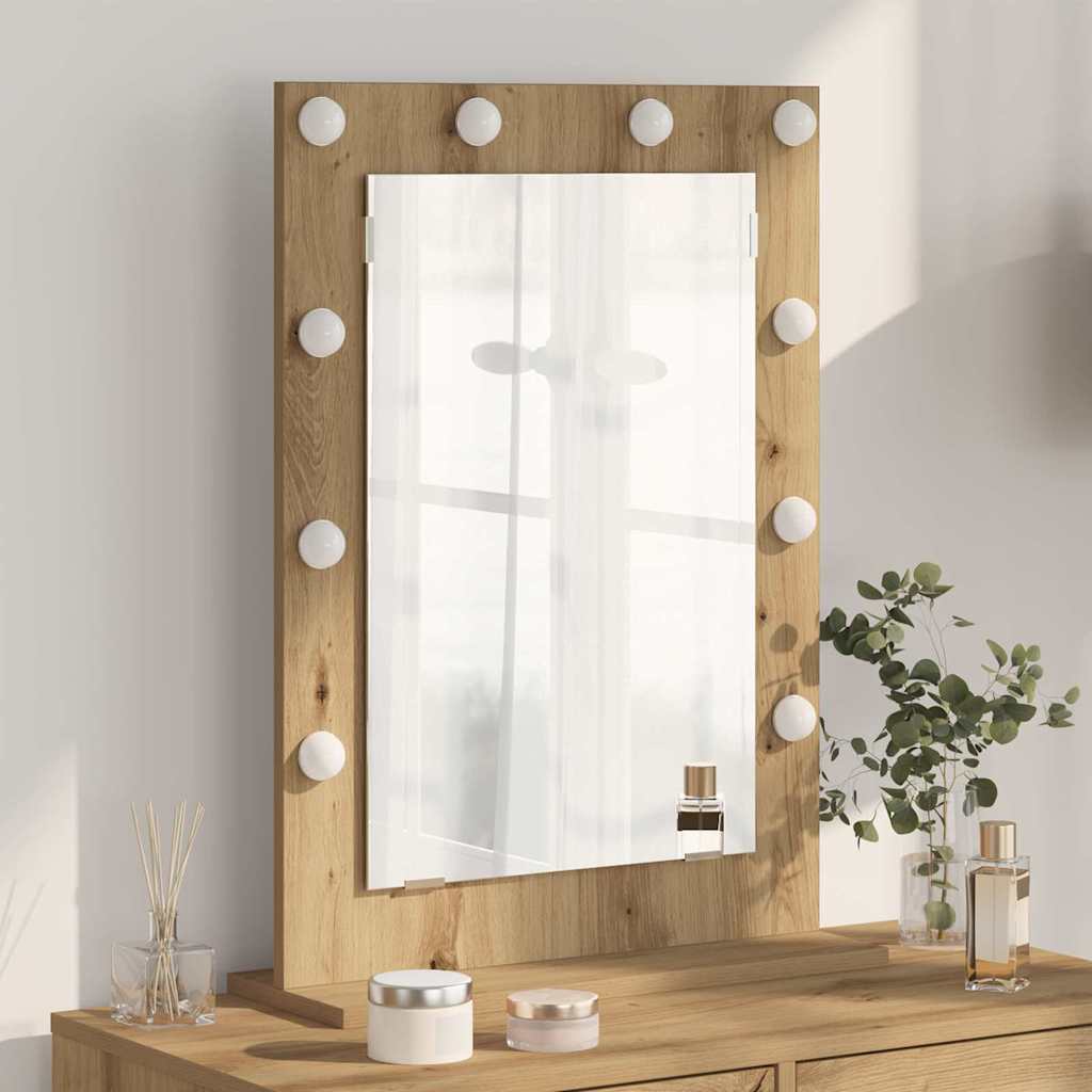 Vanity Mirror Engineered Wood And Glass