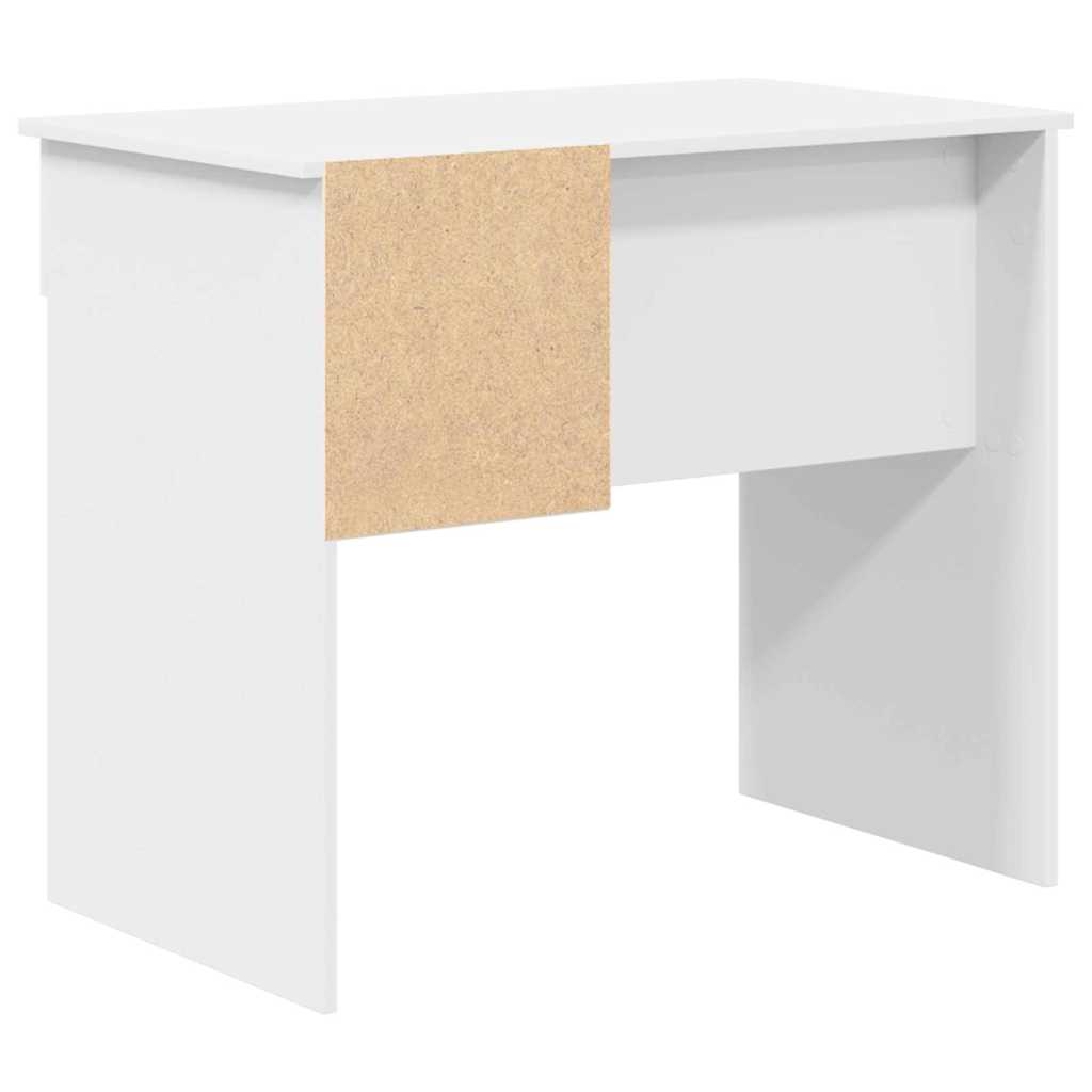 Desk with Drawer White 90 x 49.5 x 75 cm Engineered wood