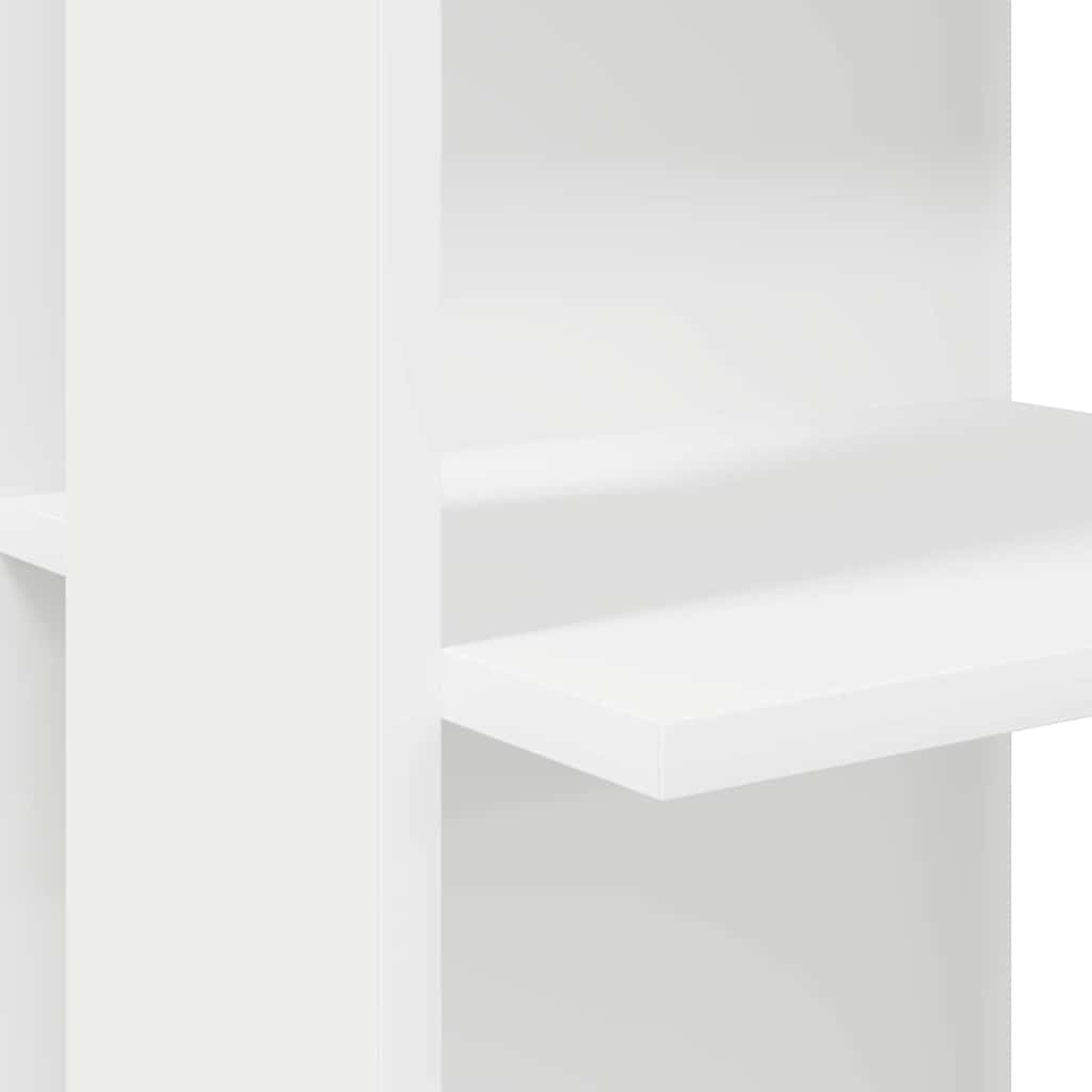 Corner Desk with Storage with Shelf White 140 x 113.5 x 75 cm