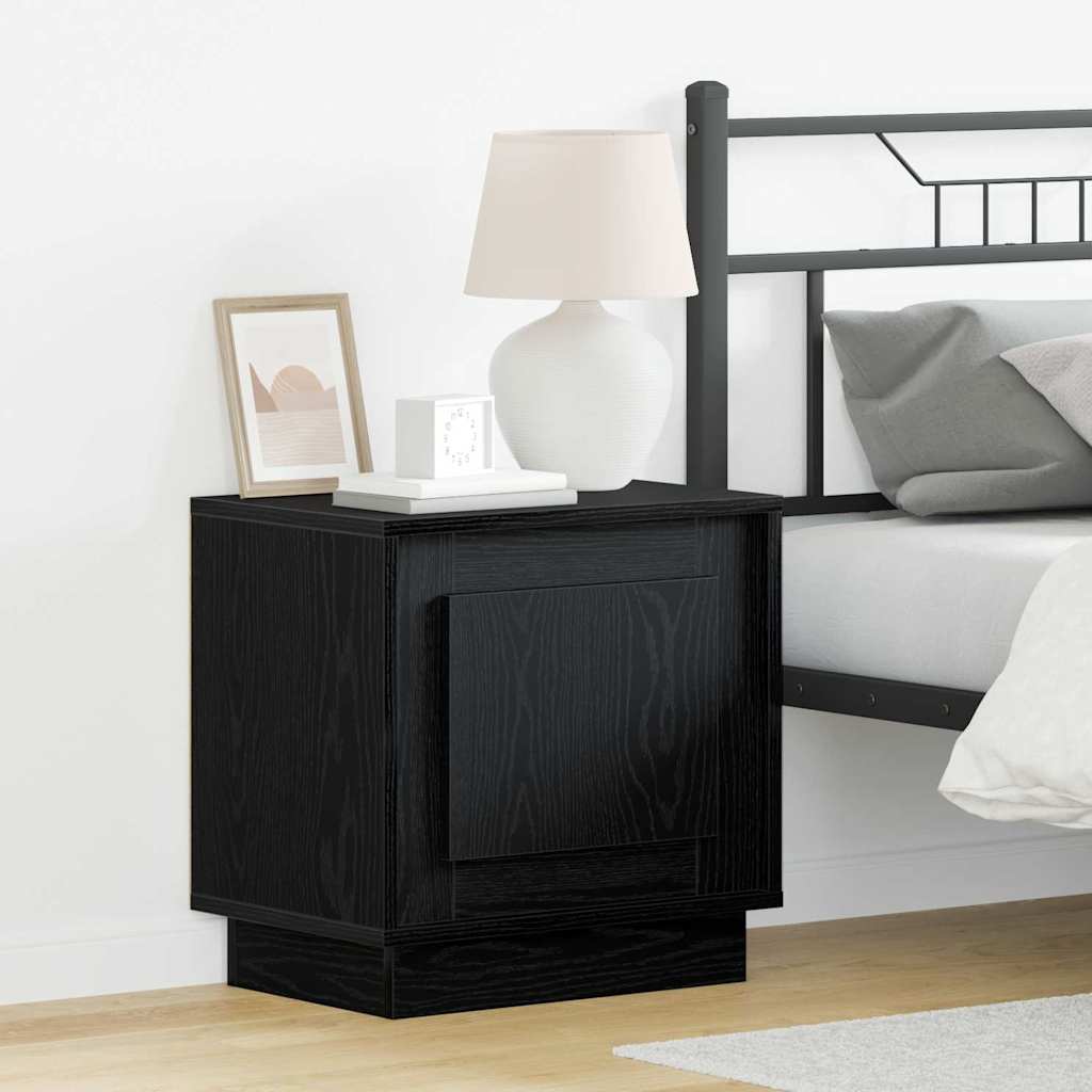 Bedside Cabinet 2 pcs Black 44 x 34.5 x 45 cm Engineered wood