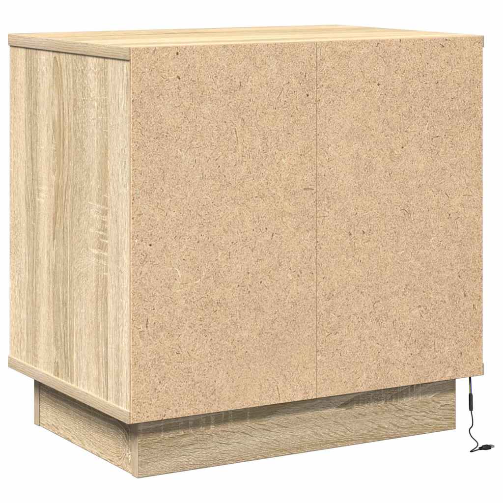 Bedside Cabinet with Drawer 2 pcs Sonoma oak 50 x 34.5 x 50 cm