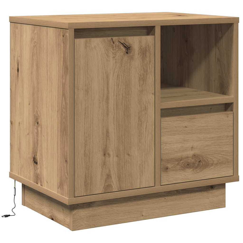 Bedside Cabinet Artisan oak 50 x 34.5 x 50 cm Engineered wood