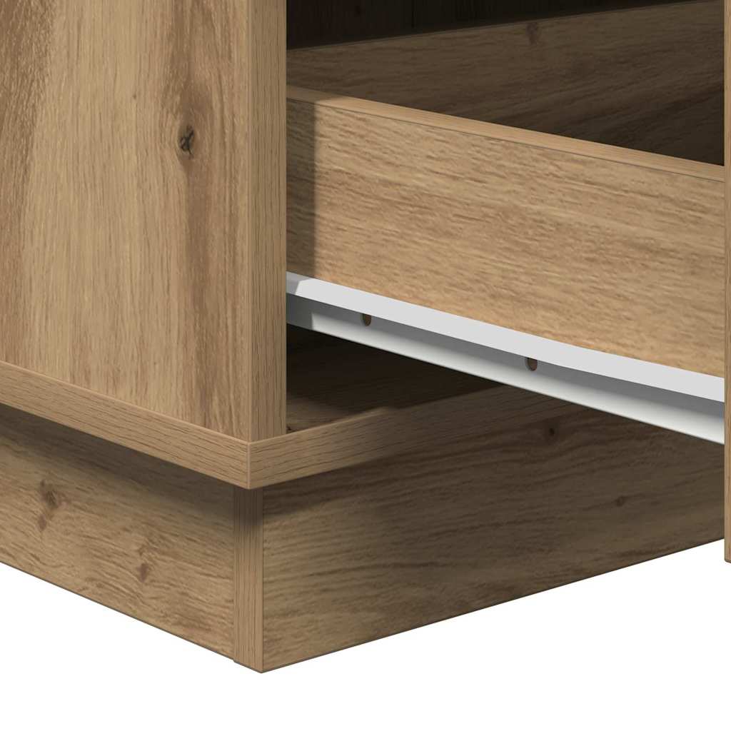 Bedside Cabinet Artisan oak 39 x 34.5 x 65 cm Engineered wood