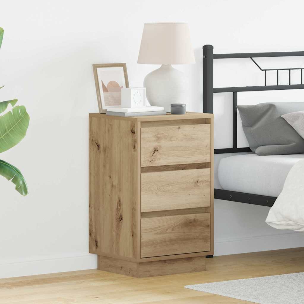 Bedside Cabinet Artisan oak 39 x 34.5 x 65 cm Engineered wood