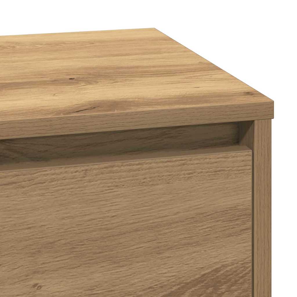 Bedside Cabinet Artisan oak 71 x 34.5 x 75 cm Engineered wood