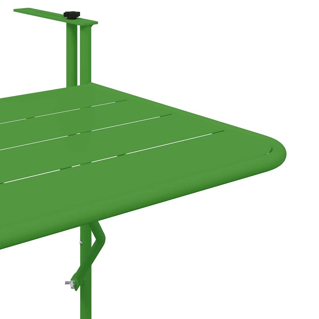 Hanging Balcony Table Green 60 x 39 x 65 cm Steel