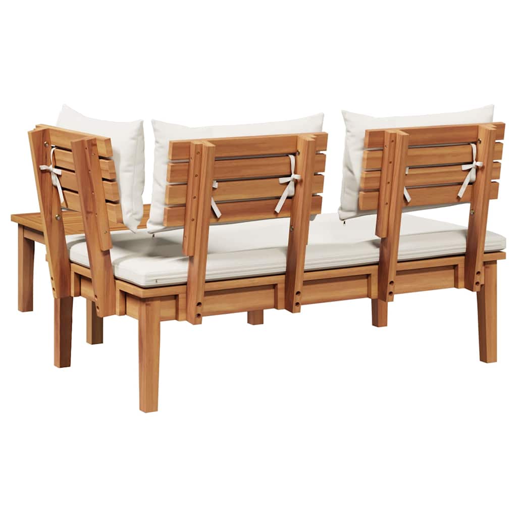 Garden Bench 2 pcs Brown Solid Teak wood
