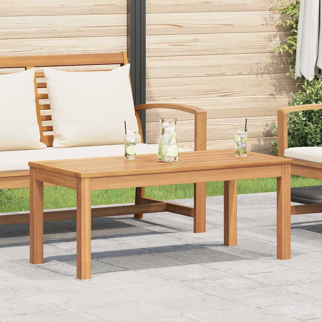 Garden Table Natural 95 x 45 x 40 cm Solid teak wood