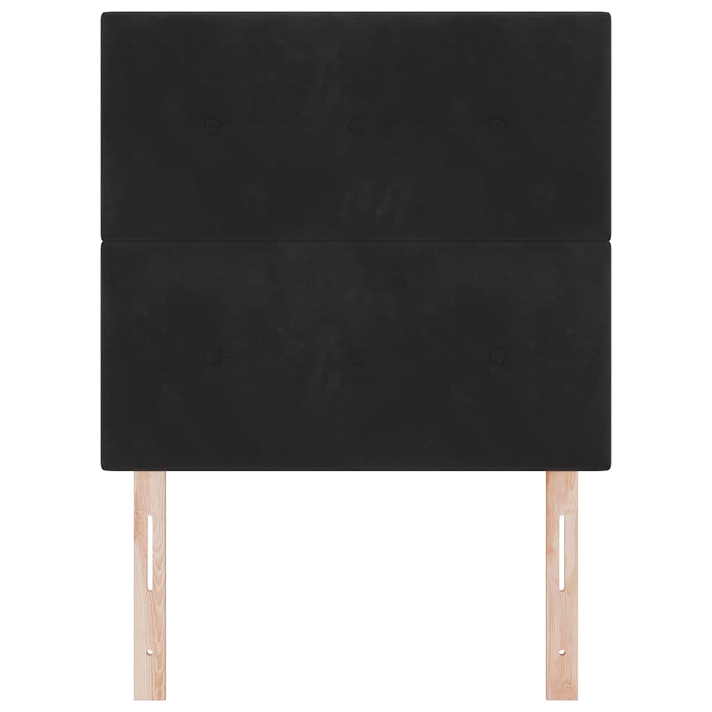 Headboard Wall-mounted with Headboard Black 100 cm Velvet