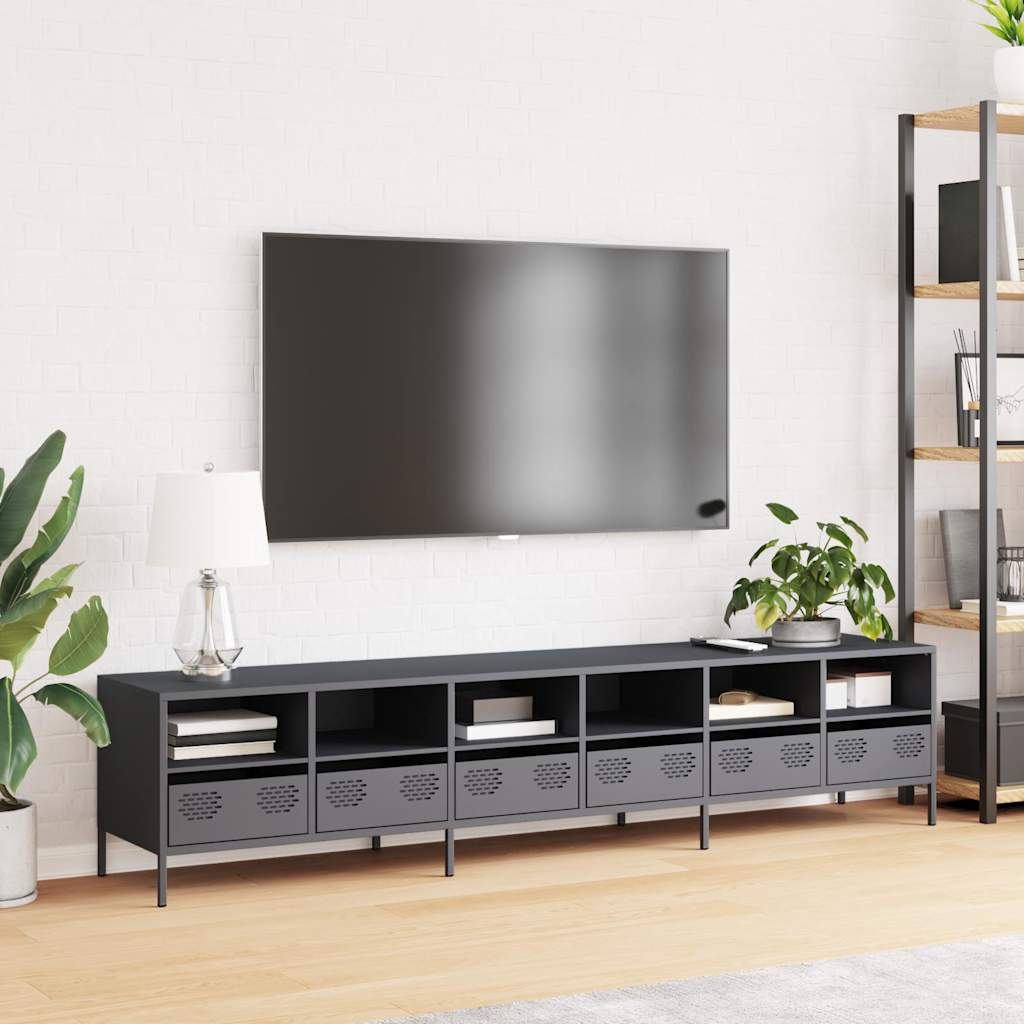 TV Cabinet Anthracite 202x39x43.5 cm Cold-rolled Steel