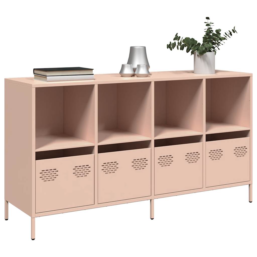 Sideboard Pink 135x39x73.5 cm Cold-rolled Steel