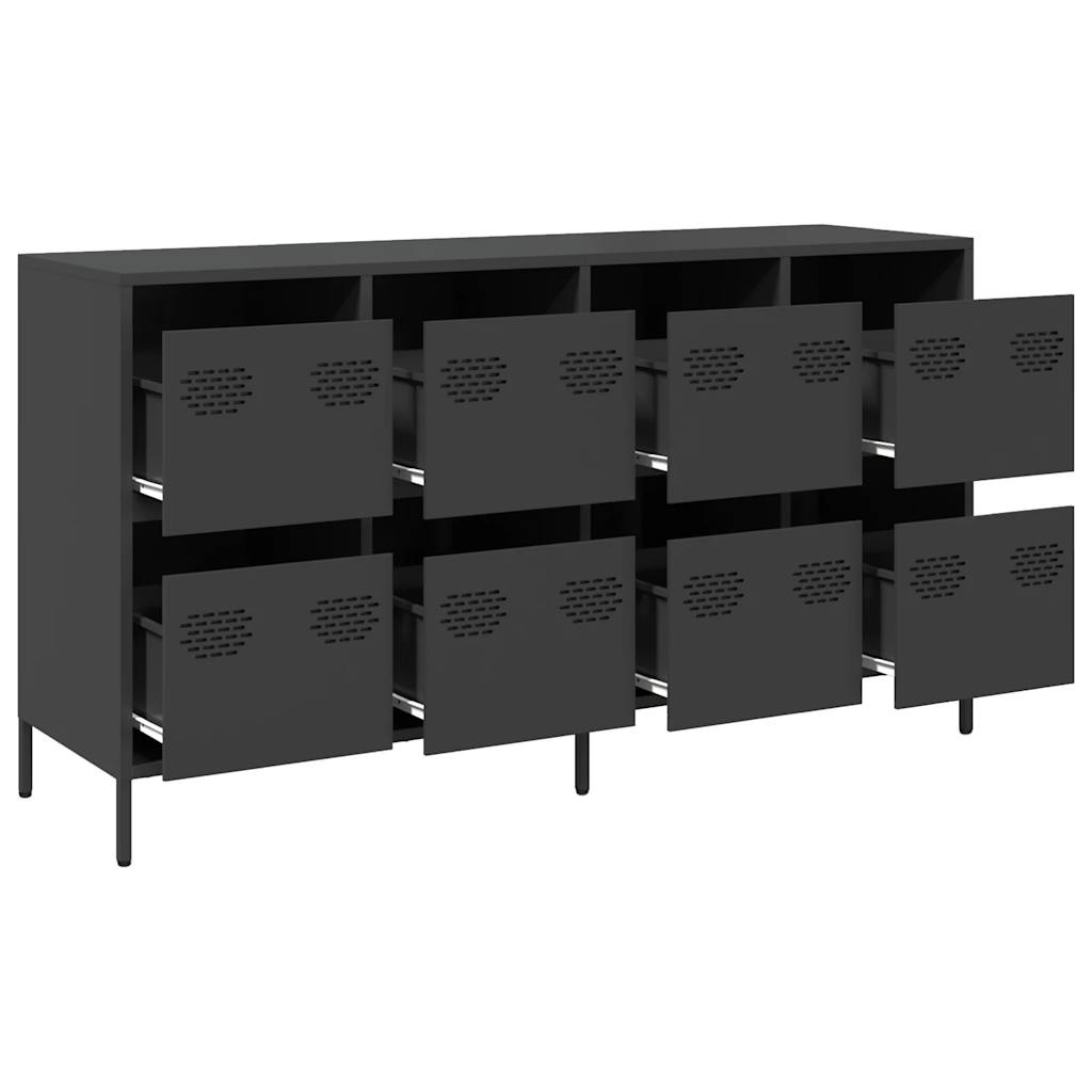 Sideboard Black 135x39x73.5 cm Cold-rolled Steel